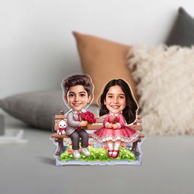 Express your love with this personalized love couple bobblehead caricature, crafted from your photo. Featuring a solar-powered moving head, it’s perfect for home, office, and car décor. A heartfelt gift for birthdays, anniversaries, weddings, and Val